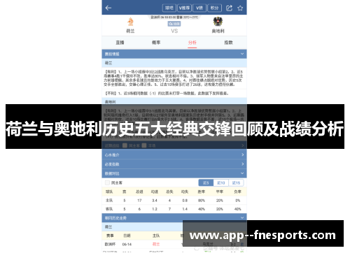 荷兰与奥地利历史五大经典交锋回顾及战绩分析 荷兰与奥地利历史五大经典交锋回顾及战绩分析