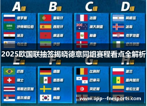 2025欧国联抽签揭晓德意同组赛程看点全解析